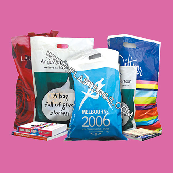 Punched out handle bags