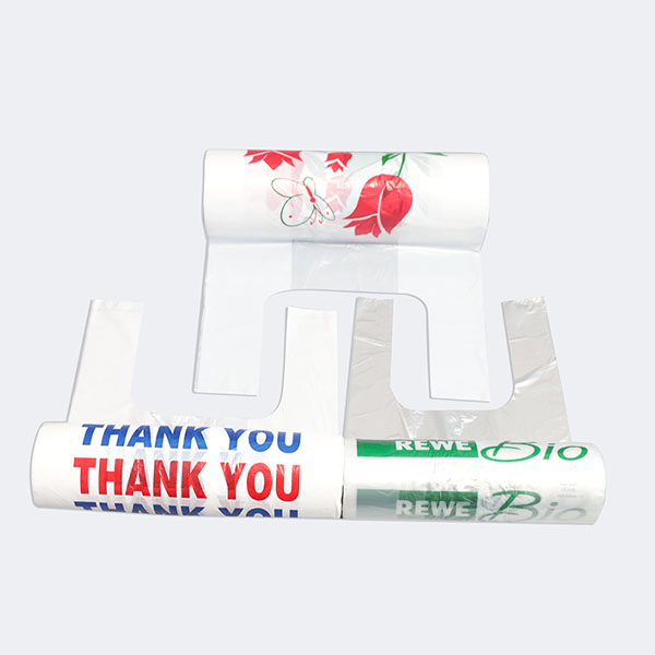 HDPE LDPE T-SHIRT BAGS AND ON ROLL